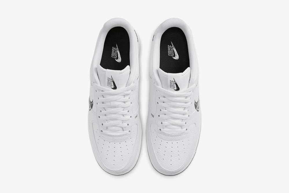 nike air force 1 sketch black swoosh